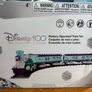 Disney Battery Operated Train Set - Teal & Purple